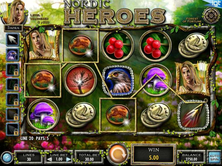 Видео покер Nordic Heroes демо-игра