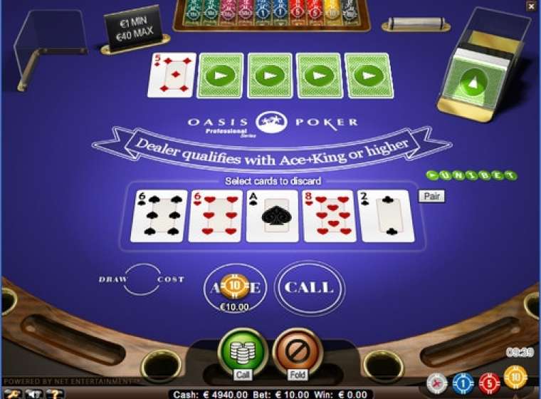 Видео покер Oasis Poker Professional Series демо-игра