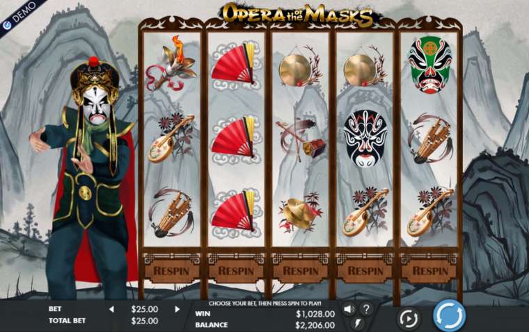 Видео покер Opera of the Masks демо-игра