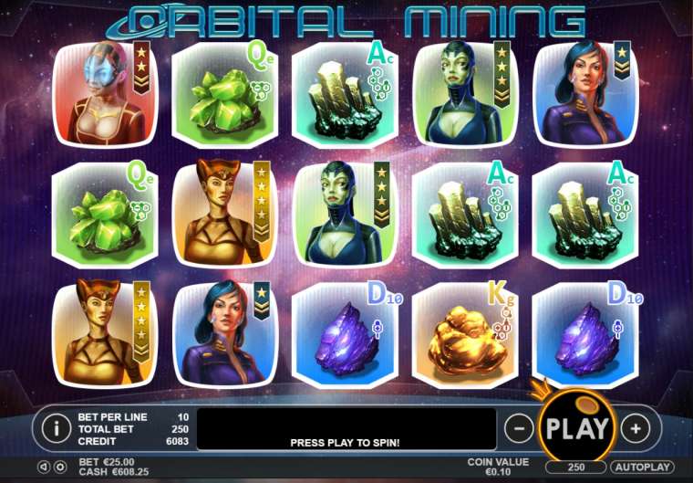 Видео покер Orbital Mining демо-игра
