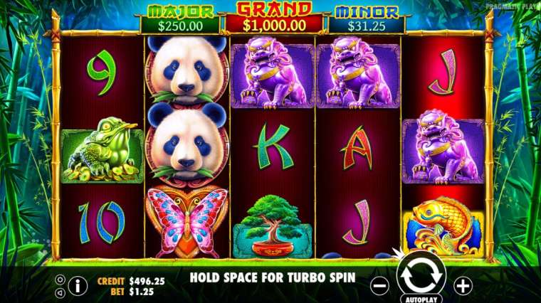 игровой автомат с пандами