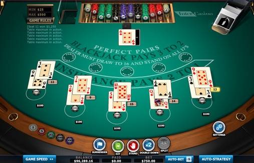 Блэкджек Perfect Pairs Blackjack