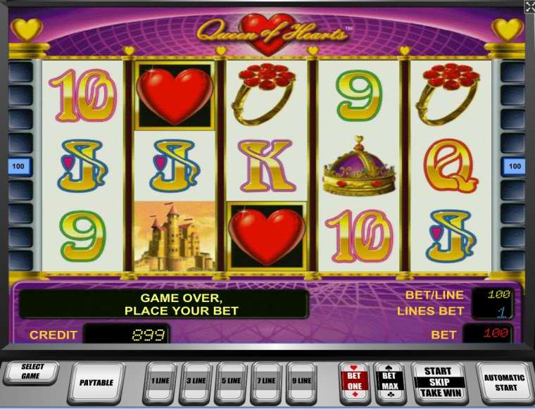 играть онлайн в игровой автомат королева сердец