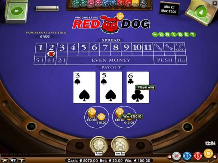 Видео покер Red Dog Progressive демо-игра