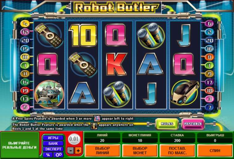 Видео покер Robot Butler демо-игра