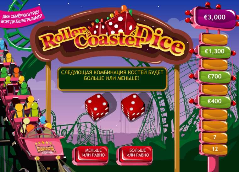 Видео покер Roller Coaster Dice демо-игра