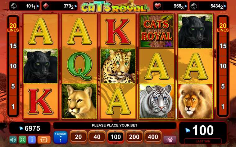Видео покер Royal Cats демо-игра