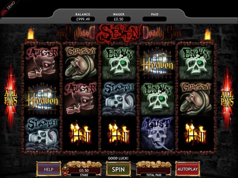 Видео покер Seven Deadly Sins демо-игра