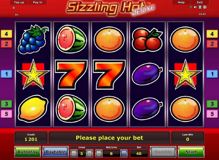 Онлайн слот Sizzling Hot Deluxe играть