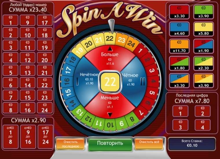 Видео покер Spin a Win демо-игра