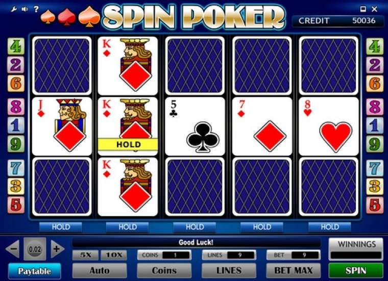 Видео покер Spin Poker демо-игра