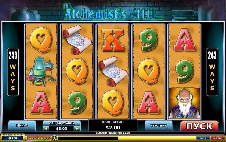 Онлайн слот The Alchemist’s Spell играть