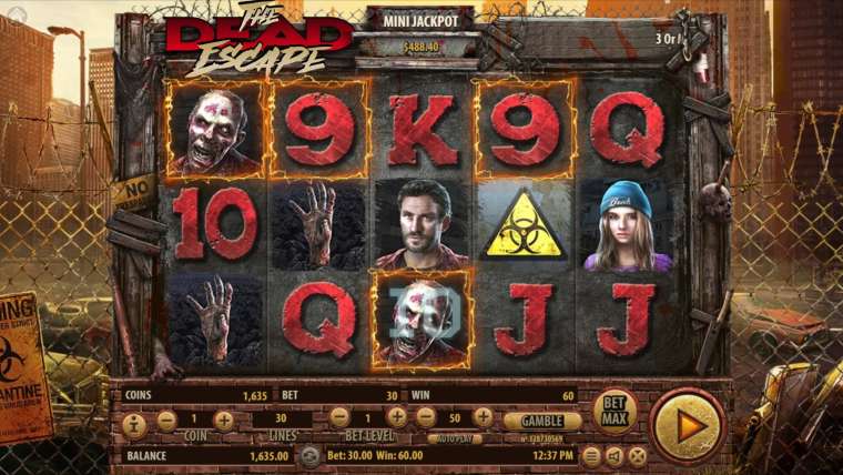 Видео покер The Dead Escape демо-игра