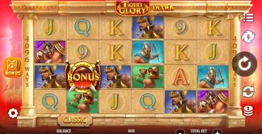 Tiger's Glory Ultra: Игровой автомат