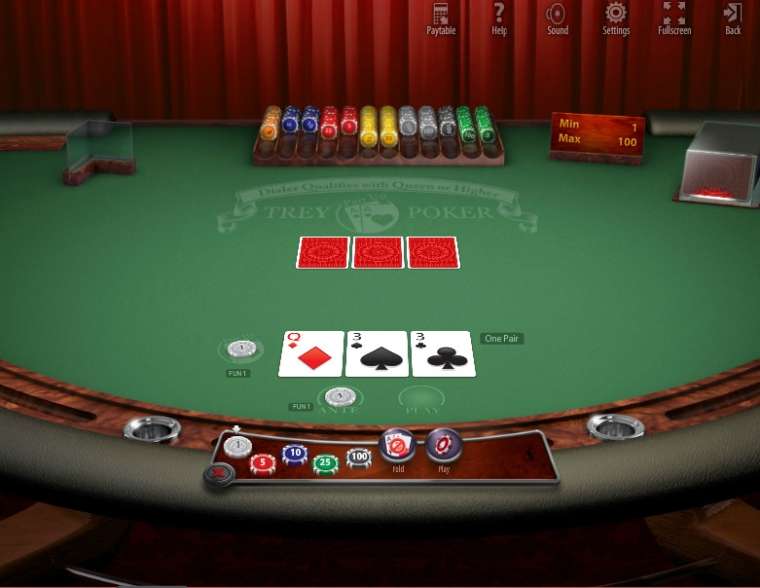 Видео покер Trey Poker демо-игра
