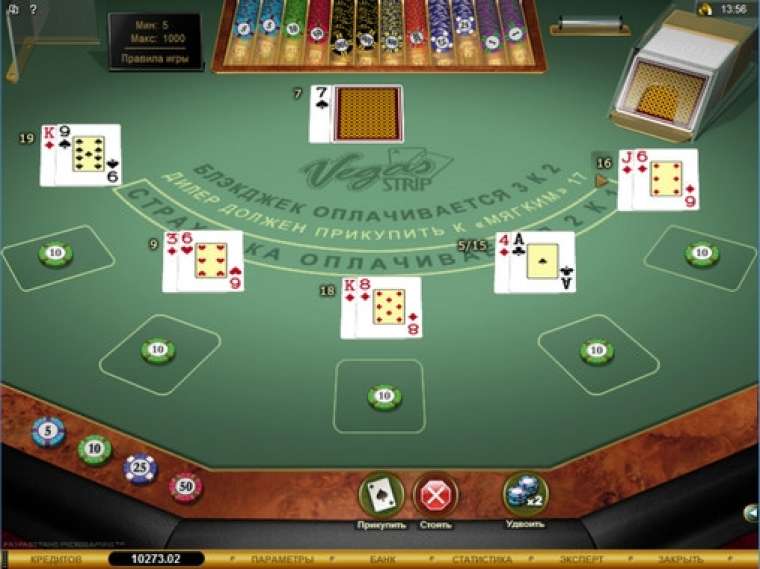 Видео покер Vegas Strip Blackjack Gold демо-игра