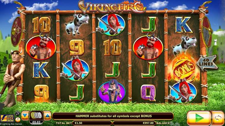 Онлайн слот Viking Fire играть