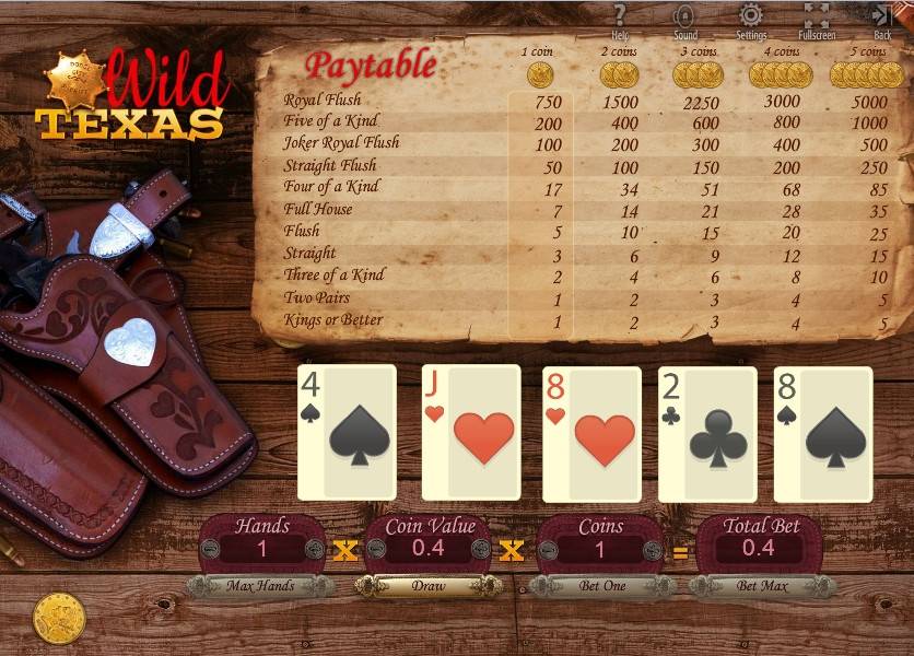 Видео-пекер Wild Texas
