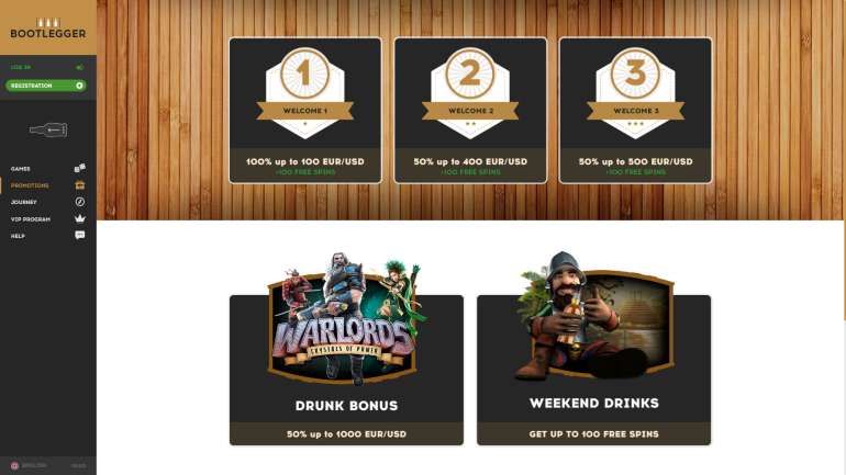 Bootlegger casino предлагает многочисленные акции в 300 фриспинов новым клиентам Bootlegger Бонусы и фриспины казино Бутлегер в