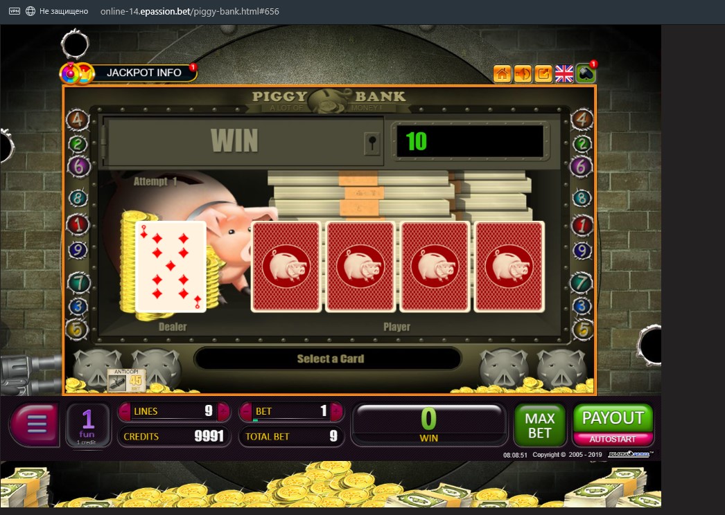 casino on line club plggy bank