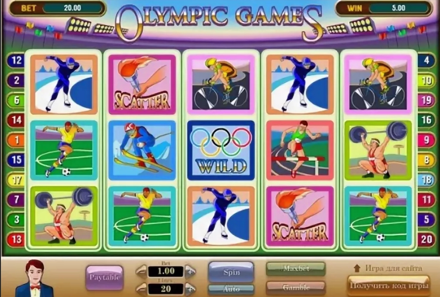 Игровой автомат Olympic Games от Alfaplay