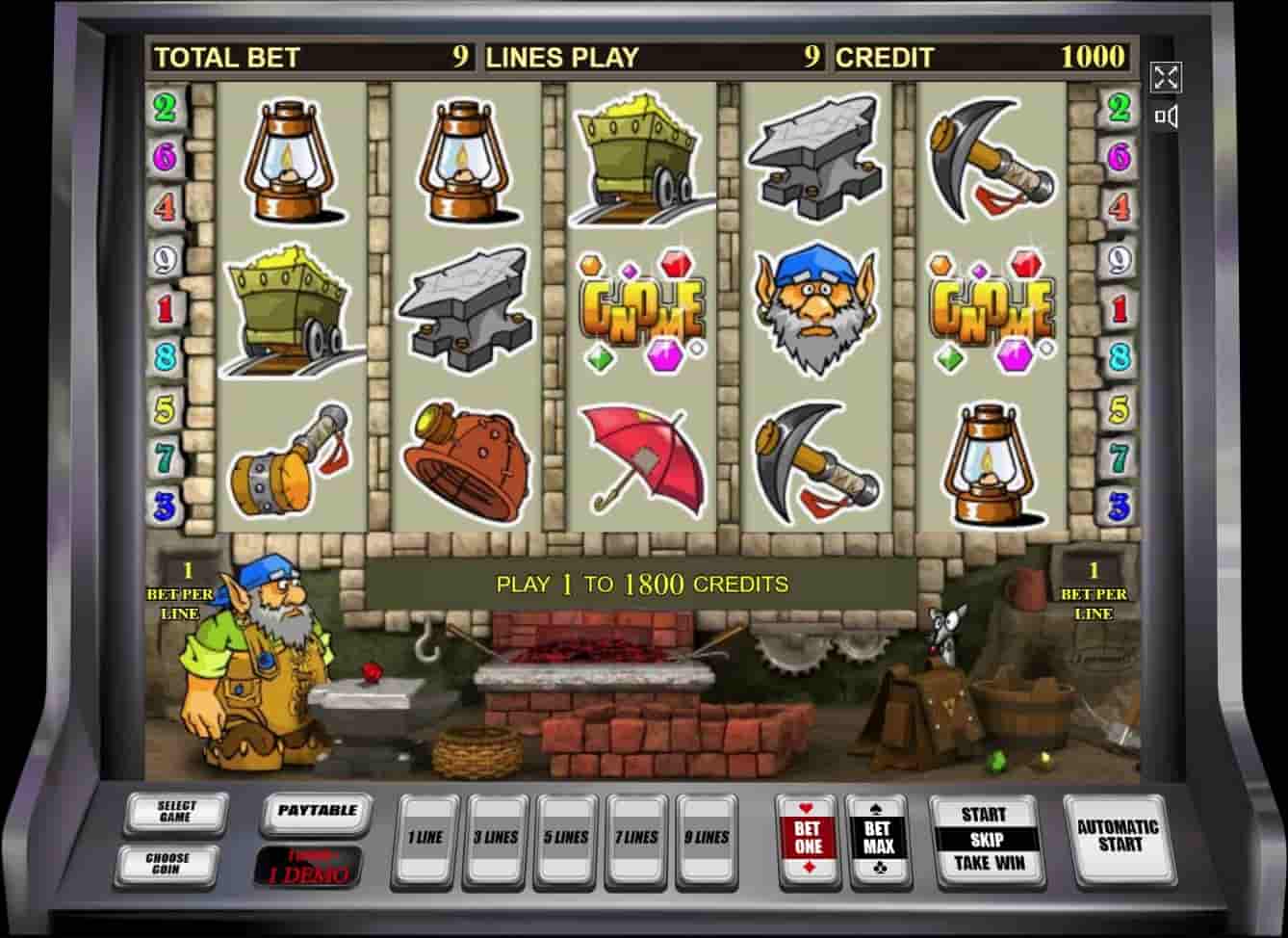 игровой автомат gnome