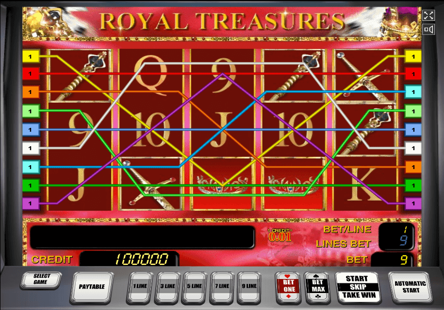 игровые автоматы royal treasures