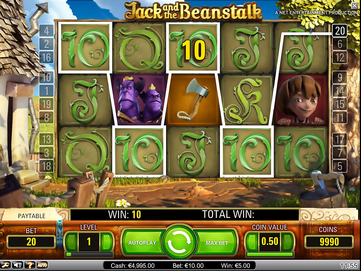 Игровой автомат Jack and the Beanstalk  &laquo;Джек и бобовое дерево&raquo;