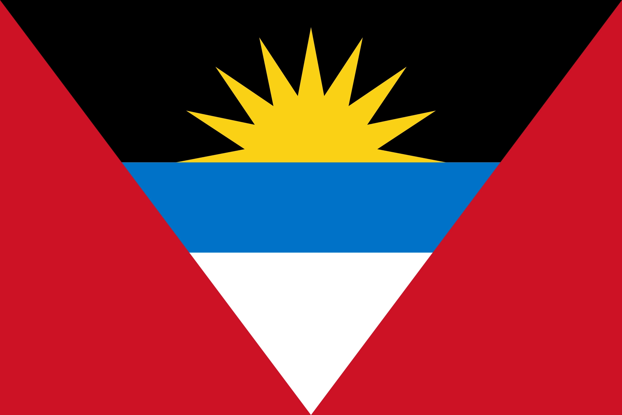 Флаг Антигуа и Барбуда