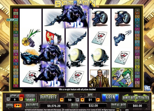 Batman video slot