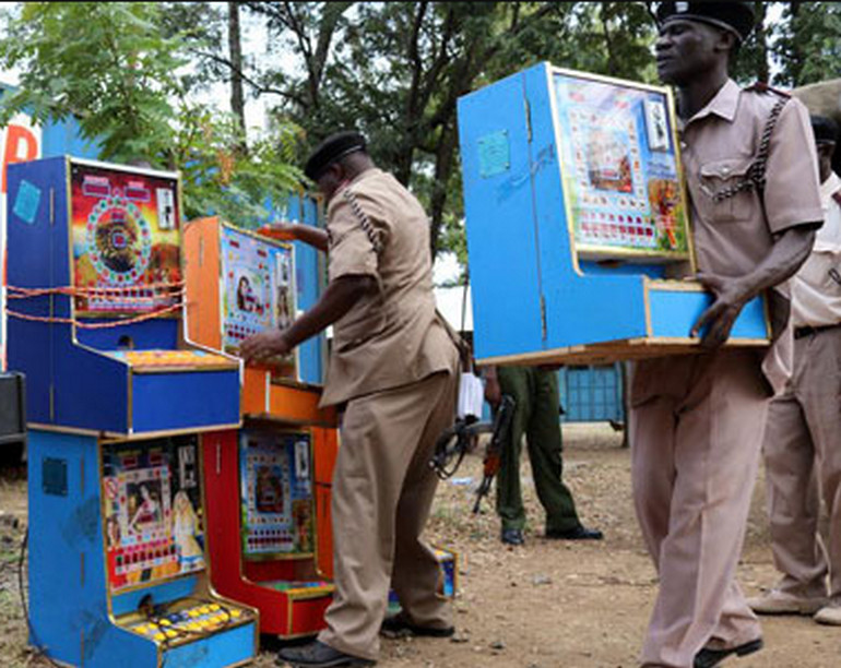 Kenyan Security Agencies Eliminate Gambling Machines 