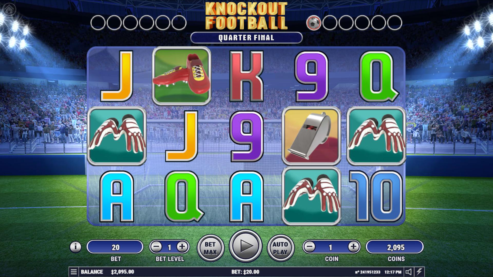 игровой автомат Knockout Football - Habanero