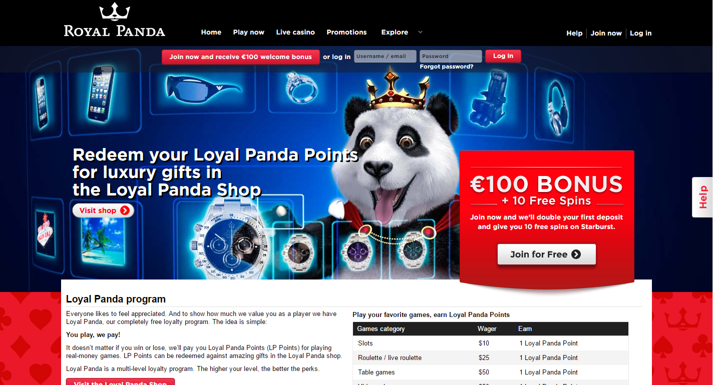 Genesis Gaming  Royal Panda