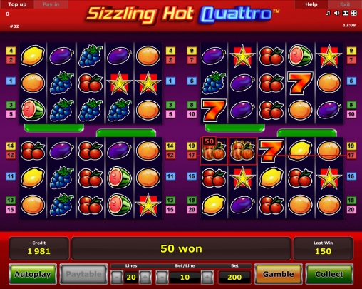 Sizzling Hot Quattro video slot