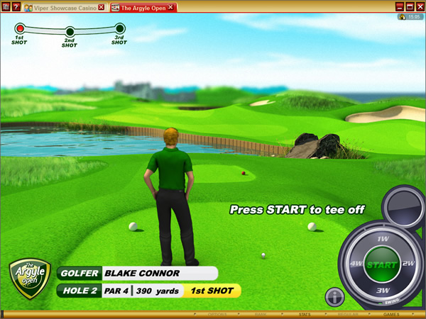 Бонусная игра видео-слота The Argyle Open