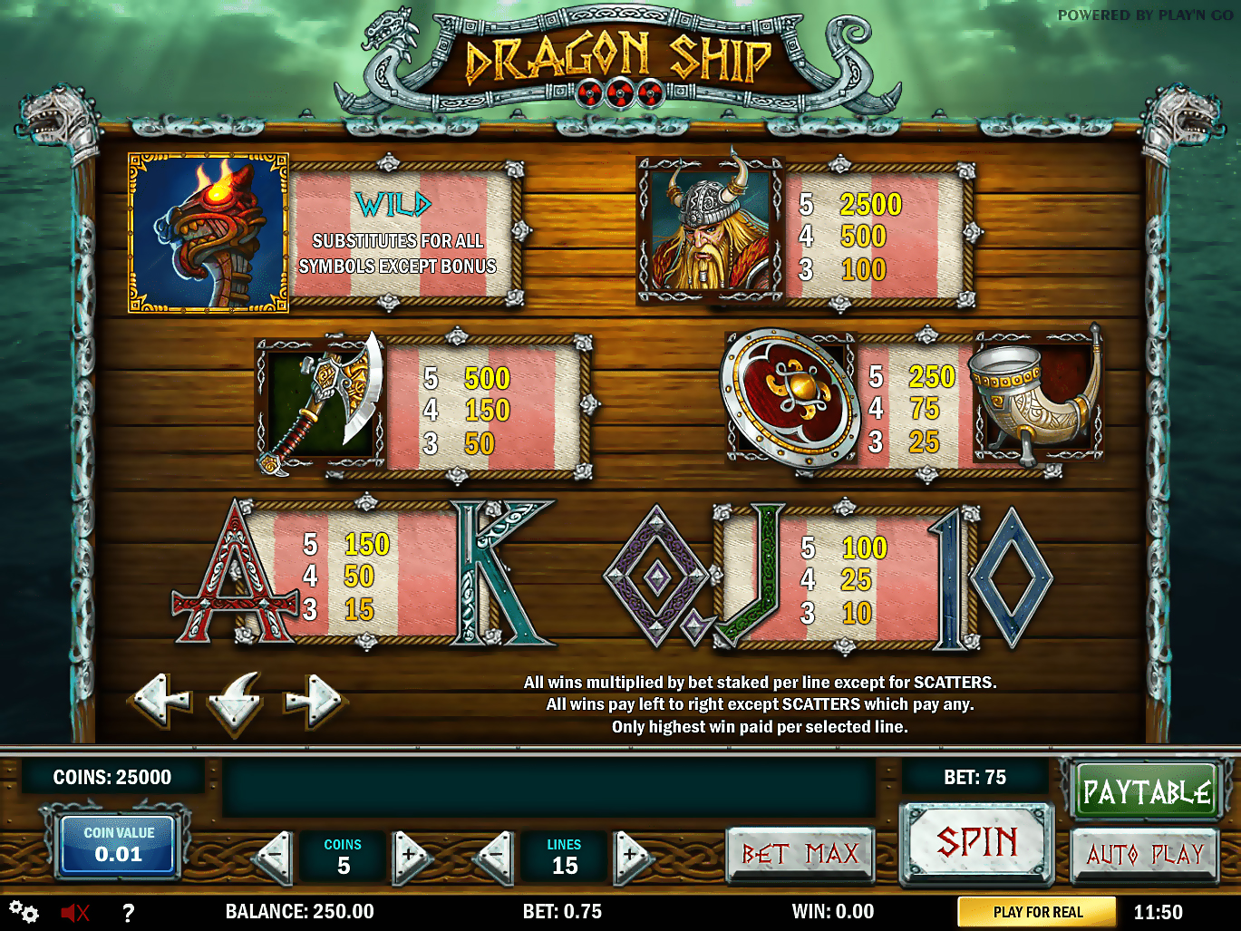 Игровой автомат Dragon Ship casino