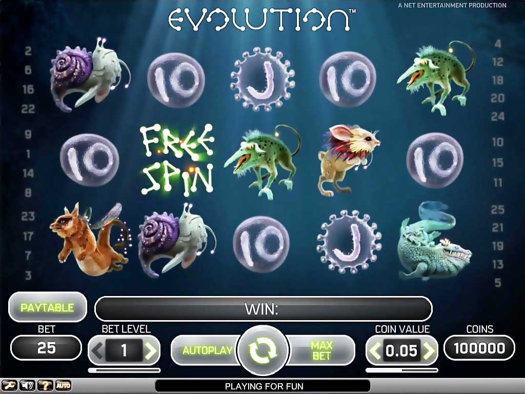 Игровые автоматы Evolution casino