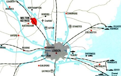 Milton Keynes on the rrmap