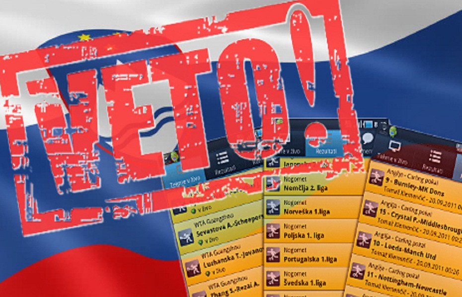 Slovenia vetoes online gaming bill