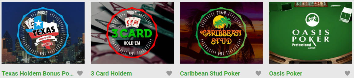 Типы покеров